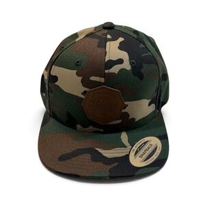 Hurley Tahoe Hat Camouflage Camo Snapback Flat Brim Cap Hat NWT Adjustable‎
